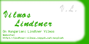 vilmos lindtner business card